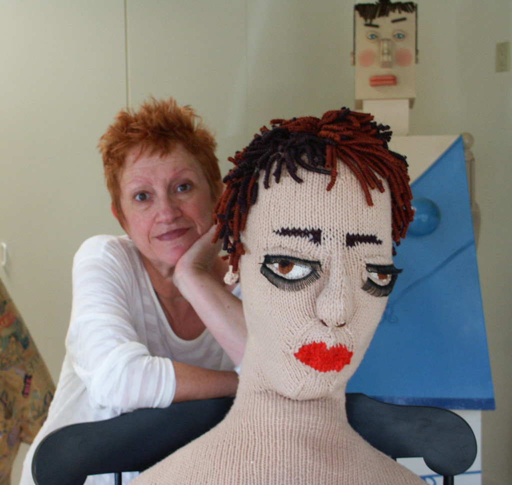 Artist Sylvia Raz with 'Eve' Courtesy photo.