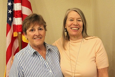 Hazel Blankenship (left) and Arlene Stepputat (right) co-host regular VetNet meetings which bring together agencies across the tri-counties region that support veterans. Courtesy photo.