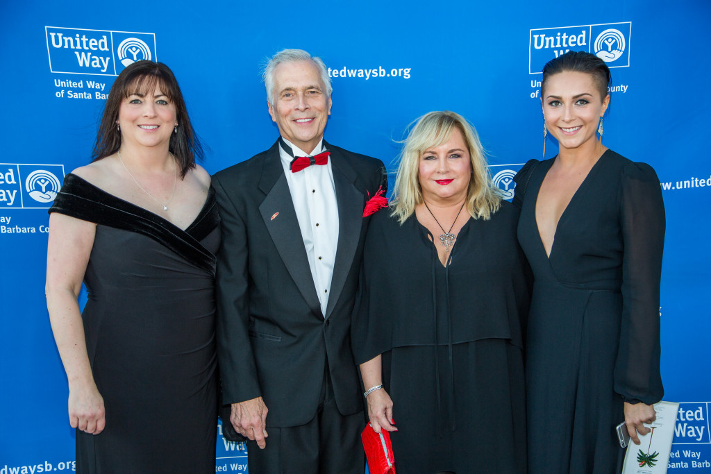 Honoree and retiring United Way of Santa Barbara County President and CEO, Paul Didier and family  at United Way of Santa Barbara County’s 20th  Annual Red Feather Ball. Courtesy photo.