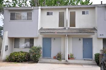 “Before” units at Sycamore Gardens, before renovation