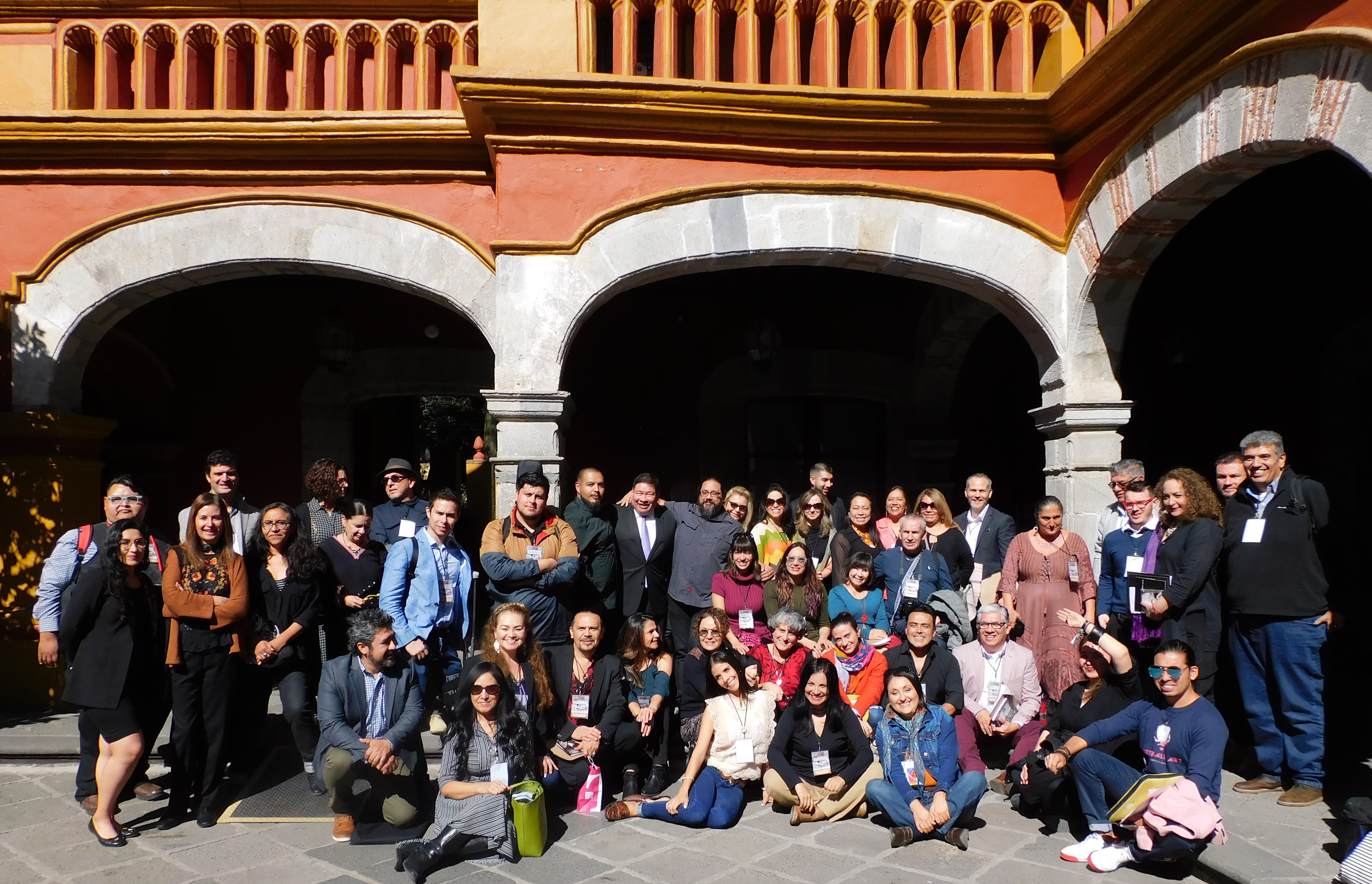 #6-Group photo Binational Artist at Fonoteca Nacional, Mexico City