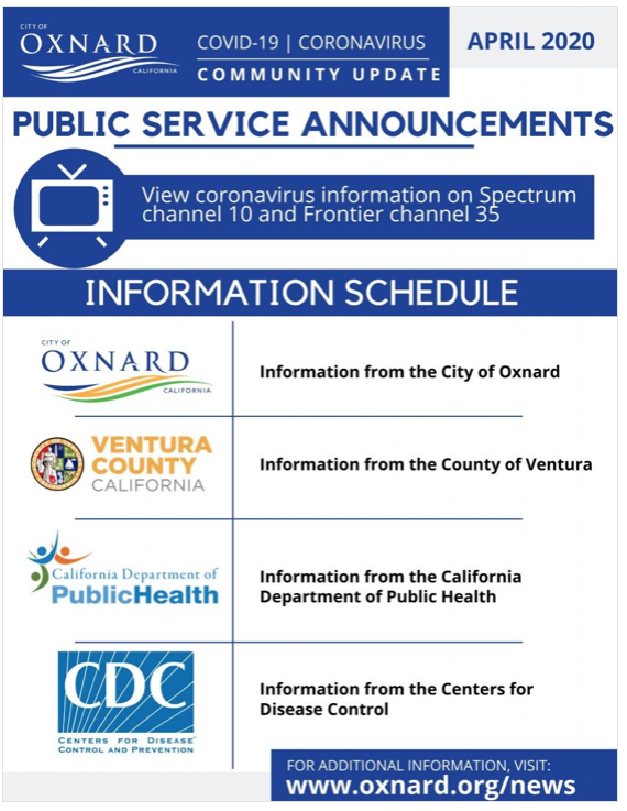 City of Oxnard Public Access Programming Updates | Actualizaciones de programación de acceso público